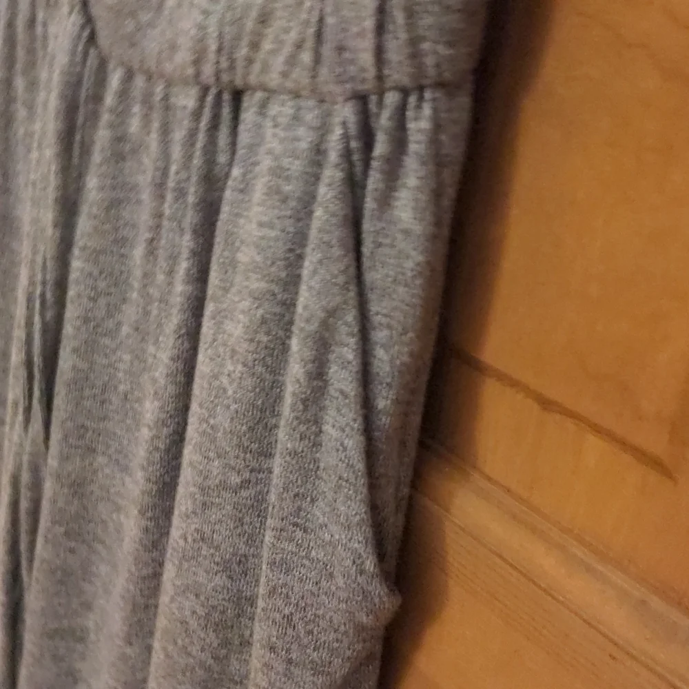 Como Blu Gray Wide Leg Knit Athleisure Jumpsuit Size Small - Picture 5 of 9